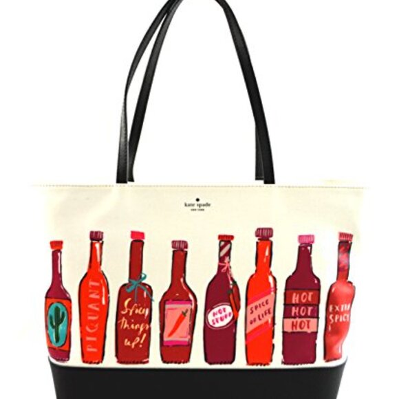 kate spade Handbags - Kate Spade EXTRA SPICY HOT SAUCE REMMI TOTE Hot Sauce